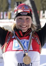 Magdalena Neuner, l’étoile montante du biathlon mondial.