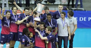 Paris Volley, vainqueur de la Coupe de la CEV 2014.